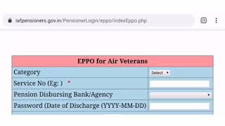 IAF Pensioners ePPO download link  How to download ePPO for Airmen [upl. by Stalk]