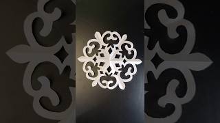 How to make easy paper snowflake shorts snowflakes part 63craft creative art yt papercrafts [upl. by Lyrak640]