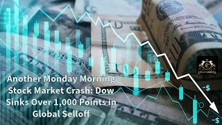 Another Monday Morning Stock Market Crash Dow Sinks Over 1000 Points in Global Selloff [upl. by Nurse]