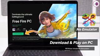 Free Fire Install on Windows  Download amp Play on PC Without Android Emulator [upl. by Brawner]