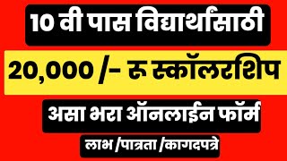 10 वी पास 20 हजार स्कालरशिप  how to apply vidyadhan scholarship 2024  vidyadhan scholarship 2024 [upl. by Renraw971]