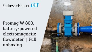 Promag W 800 batterypowered electromagnetic flowmeter  Full unboxing [upl. by Ilowell]