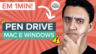 Como Formatar PEN DRIVE Para MAC e WINDOWS [upl. by Werby826]