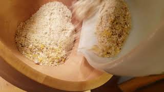 Milling nixtamalized corn in my Mockmill oven dried [upl. by Styles]