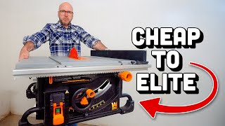 Transforming a Cheap Table Saw Into a Professional Cabinet Saw [upl. by Prader]