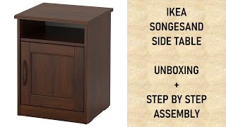 IKEA Songesand Side Table  Unboxing  Step by Step assembly [upl. by Elsinore620]