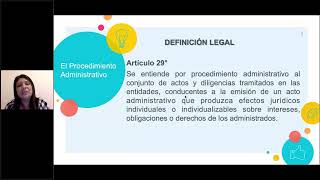 EL PROCEDIMIENTO ADMINISTRATIVO [upl. by Libove]