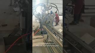 The Complete Process of CNC Angle Steel Line angleline cncangleline anglesteelpunchingmachine [upl. by Eima284]