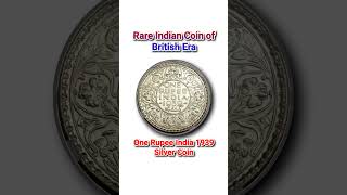 Rare Indian Coin One Rupee Silver Coin shorts [upl. by Lenes924]