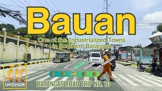 BAUAN Batangas Road Trip No 10  CALABARZON  Philippines  Driving Tour  4K [upl. by Proctor199]