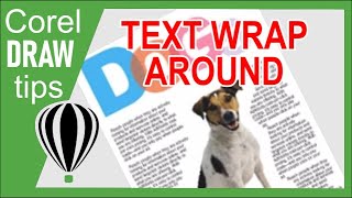 Wrapping text with an object in CorelDraw [upl. by Petunia]