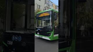 Autobuz zte granton 7200 trazitând str gioacchino rossini către URAC [upl. by Adihsar]