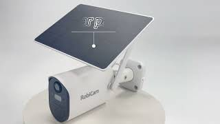 RobiCam Solar camera with large battery and solar panel [upl. by Perloff]