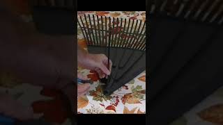 Easy Fix for Broken Plastic Rake EasyPlasticWelding BrokenPlasticRakeFix diy [upl. by Lareneg]