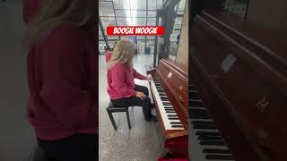 Boogie Woogie Piano Heard in Glasgow Queens Street Station publicpiano by Karen Baldwin [upl. by Annahsor328]