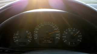 Mercedes W210 E430 V8 Bj 2001 Vmax 250 kmh Top Speed A44 [upl. by Tirza]