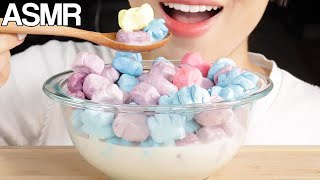 ASMR Dehydrated Marshmallow Cereal Eating Sounds Mukbang 건조마시멜로우 먹방 [upl. by Ethe981]