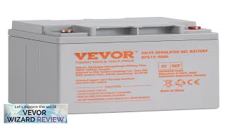 VEVOR Deep Cycle Battery 12V 40AH AGM Marine Rechargeable Battery High SelfDischarge Review [upl. by Anoy]