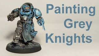 Як Розфарбувати Сірих Лицарів для Warhammer 40K Grey Knights Painting [upl. by Nhguavahs]