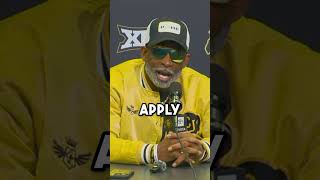 Deion Sanders on pressure surrounding Colorado 🙌🔥 Deionsanders colorado primetime CFB football [upl. by Nahpos322]