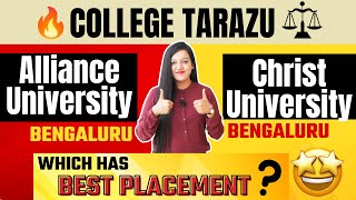 Alliance University Vs Christ University  Admission  Eligibility  Fees  Placement CollegeTarazu [upl. by Alleon]