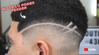 LA MANERA MAS FACIL DE HACER UNA LINEA O UN DISEÑO LINE DESIGN HAIRCUT TUTORIAL [upl. by Lellih]