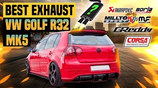 VW Golf R32 Exhaust Sound MK5 🔥 ModifiedReviewAccelerationModsUpgradeBorlaMagnaflowScorpion [upl. by Vandyke493]