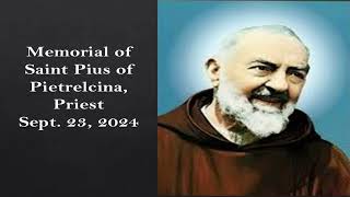 Pope St John 23 parish Tacoma Monday mass 9232024 Memorial of St Pius of Pietrelcina Priest [upl. by Bethina]