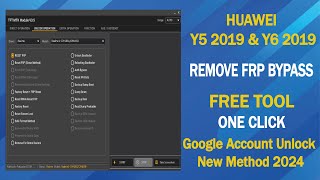 Huawei Y5 2019 Y6 2019 FRP Bypass  Huawei AMNLX9 MRDLX1F Frp Bypass  New Method 2024 [upl. by Dorey]