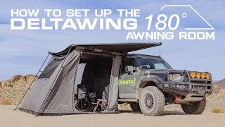 How To Setup Your 180 Degree Awning Room  Ironman 4x4 [upl. by Erual795]