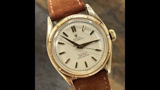 Vintage Rare Rolex 6085 14k Yellow Gold Red Officially Writing Dial 1961Awad Watches [upl. by Valerie]