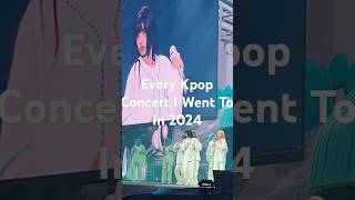 Every Kpop Concert I Went To In 2024 kpop ive enhypen itzy gidle [upl. by Yelhak]