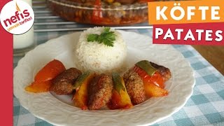 Fırında Köfte Patates  Köfte Tarifi  Nefis Yemek Tarifleri [upl. by Kingston]