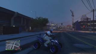 gta v street blazer one hand wheelie [upl. by Leahci111]