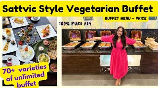 Sattvam restaurant Bengaluru  Veg buffet  sattvik food  No onion No garlic food [upl. by Sherm]