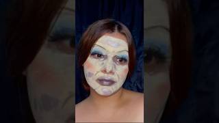 Muñeca de porcelana rota viralvideo makeup halloween2024 belleza maquillajeartístico trend [upl. by Ybroc]