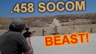 AR15 458 SOCOM  A real Shoulder BRUISER [upl. by Nellda]