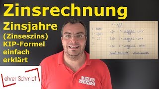 Zinsrechnung  Zinseszins berechnen Berechnung Jahr für Jahr  Mathematik  einfach erklärt [upl. by Thetos]