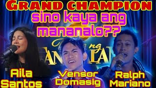 Vensor Domasig  Aila Santos  Ralph Mariano  Tawag ng tanghalan 2023  Grand champion😱😱😱 [upl. by Anawek]