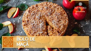 BOLO DE MAÇÃ SEM AÇÚCAR SEM GLUTÉN E SEM LACTOSE  FEITO COM AMOR  DICA CULINÁRIA  BY MONACO [upl. by Ada124]