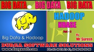 BIG Data  Hadoop  HBASE Part  2 by Suresh [upl. by Annaoj]