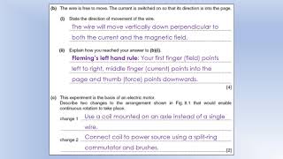 iGCSE Physics Electromagnetism Longer Answer Solutions [upl. by Glennie406]