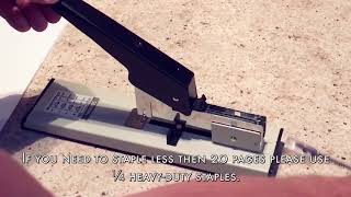 How To Use Effiliv  Heavy Duty Stapler with Staples Set 90 Sheet Capacity [upl. by Tiersten278]