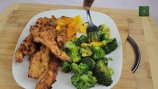 How to make Chicken strips with broccoli  Cheks Cuisine food subscribe fyp worldwide cooking [upl. by Eillime]