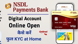 nsdl jiffy payments bank  nsdl payment bank zero balance account opening online [upl. by Dalt]