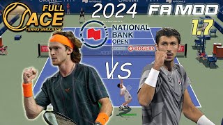 Full Ace Tennis  Andrey Rublev VS Alexei Popyrin Final Masters Montreal 2024 Simul  marratxiboy [upl. by Aniled]