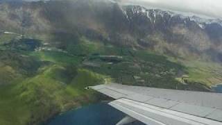 Take off from Queenstown Airport Queenstown New Zealand [upl. by Tubb]