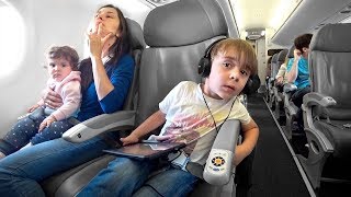 VIAGEM DE AVIÃO PARA O BRASIL Familia Brancoala [upl. by Arais]