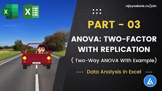 ANOVA Two Factor With Replication  Two Way ANOVA  Example In Excel [upl. by Ettener213]