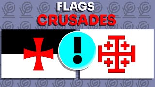 Flags of Kingdoms Orders and Crusader Armies [upl. by Aronid]